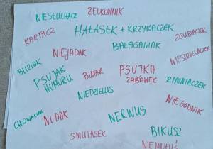 Stworzona przez dzieci lista przedszkolnych potworów
