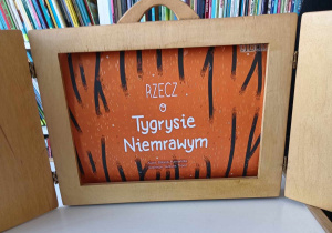 Strona tytułowa bajki "Rzecz o Tygrysie Niemrawym"