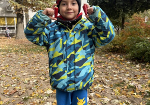 jesienna pogoda w przedszkolnym ogrodzie