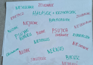 Stworzona przez dzieci lista przedszkolnych potworów