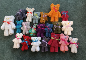 Misie wykonane z ręczników