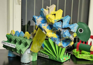 Prace plastyczne wykonane na konkurs "Mój ulubiony dinozaur"