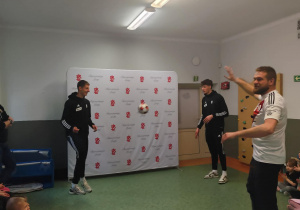 Zajęcia sportowe z piłkarzami ŁKS-u