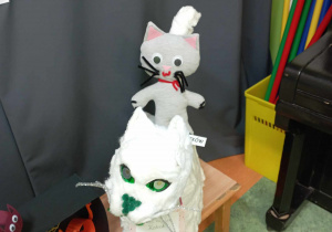 Koty wykonane na konkurs plastyczny